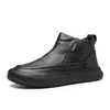 Novos Sapatos Masculinos de Outono e Inverno, Botas de Neve Quentes, Sapatos Casuais de Cano Alto com Forro de Lã, Novos Sapatos Espessos da Moda Atacado