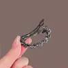 Coreano nuevo pedrería hueco ovalado perla pinza para el cabello borde de girasol pinza para el cabello adorno para la cabeza pinza de resorte accesorios para el cabello pinza superior en stock