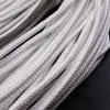 Couro de grão de ovelha corda trançada corda de couro PU 8 fios com fio trançado corda de couro multicolorida corda trançada de couro fixa atacado