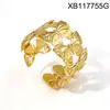 Pulsera Abierta Calada de Mariposa Estilo Europeo y Americano Acero de Titanio Chapado en Oro Plata Pulsera de Moda Versátil de Lujo Ligero