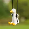 Pato de Balanço Transfronteiriço Pato Celebridade da Internet Ornamento Pendurado no Espelho Retrovisor Interno do Carro Decoração de Carro Suprimentos Automotivos Artesanato