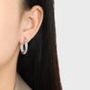 Pendientes elegantes de acero inoxidable con forma de espiga de trigo y nicho, de estilo europeo y americano, con personalidad a la moda para mujer, elegantes pendientes de acero de titanio.