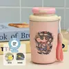 Nueva taza térmica y conservadora de frío, serie de pintura al óleo, un regalo para niños pequeños, portátil para uso en exteriores, taza de café moderna para estudiantes