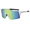 Óculos de Ciclismo Xinshengyuan com Lentes Intercambiáveis, Óculos à Prova de Vento, Esportivos Unissex com Meio Aro, Proteção UV, Alta Definição