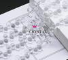 Agujero Horizontal Cristal de Fresa Cristal Facetado Cuentas Sueltas Bombilla de Luz Perlas Destellantes Accesorios para Joyería Hecha a Mano DIY Decoración Colgante para Coche