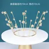 Decoración de Pastel Corona de Diosa Tanabata Cumpleaños Enchufe de Cristal Cisne de Plumas Reina Corona de Perlas Adornos