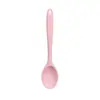 Colher de silicone tudo-em-um transfronteiriça, colher de cozinha de silicone de grau alimentício, colher coadeira de cozinha, colher para misturar salada