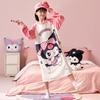 Otoño e Invierno Franela Niñas Pijama Infantil Padre-Hija 2025 Pijama Grueso y Extendido Ropa de Dormir Infantil