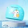 Toucas de Natação Infantis para Meninos e Meninas, Toucas de Natação de Silicone Que Não Apertam a Cabeça, Impermeáveis, Tamanho Grande, Toucas de Natação com Desenhos Animados Fofos Atacado