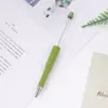Plumas de Cuentas de Colores, Plumas Creativas para Bolígrafo DIY con Cuentas, Lindos Bolígrafos de Tinta de Gel con Gradiente de Color Macarrón Multicolor, Al por Mayor en Stock