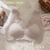 Ropa interior sin costuras de una pieza de espalda hermosa para mujer Encaje Puro Sujetador tipo chaleco deportivo sin aro de acero Envolvente Cómodo