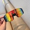 Novos Óculos de Sol para Celebridade da Internet à Prova de Vento Óculos de Sol para Montanhismo Óculos de Sol Polarizados Anti-UV para Corrida e Esportes ao Ar Livre Femininos