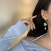 Aretes de Aguja de Plata S925 Flor Corea del Sur Perla de Agua Dulce Diseño Nicho Aretes Ins Mori Aretes Vintage para Mujer