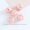 Pulsera de cuentas de cerámica con baño de color para rascar gatos, accesorios, accesorios de cuentas de pata de oso, piezas pequeñas, cuentas sueltas, joyería DIY