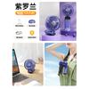 Ventilador de Mano USB Transfronterizo Mini Portátil para Estudiantes Ventilador Pequeño Plegable Pantalla Digital Aromaterapia Ventilador Eléctrico Pequeño Regalo