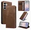 Adecuado para Samsung S26 Funda Magnética para Teléfono, S25Ultra Nueva Funda de Cuero, S24Fe Funda Plegable con Soporte, Funda Protectora de Microfibra