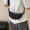 Bolso coreano de un solo hombro para axila para mujer 2025 Verano Nuevo Bolso de tela de nailon Bolso Dumpling Ins Casual Deportivo Bolso bandolera