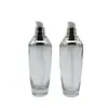 Botella Negra Pequeña de Presión Bomba Botella de Loción 30g Botella de Crema 50ml Botella de Loción Set de Cosméticos Elegante Botella de Vidrio