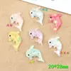 Accesorios de Material de Delfín Funda para Teléfono Móvil Zapatos con Agujero DIY Parche Marino Accesorios de Resina Cabezal de Pegamento Crema Accesorios para el Cabello