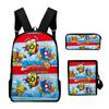 Mochila para Terno Transfronteiriça Mochila 3D Superzings Cor da Moda Estampada Bolsa de Três Peças Dropshipping