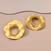Molde de Acero Geométrico Circular Transfronterizo Moldeo a Presión Aleación Ecológica Tendencia de Moda Lujo Ligero Temperamento Metal Pendientes para Mujer Pendientes