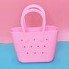 Bolsa de Playa de Silicona Portátil Colorida Almacenamiento para Teléfono Móvil Bolsa de Playa Ligera Pequeña para Niños Caminar DIY Bolsa para Llaves