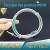 Termopar de Resistência Térmica Tipo K Em6 Tipo Parafuso Linha de Medição de Temperatura Sonda de Detecção de Temperatura Wrnt-02 Rosca Jpt100