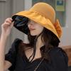Sombrero nuevo para mujer 2023 de vinilo para verano con protección UV, ala ancha, sombrero de protección solar, gorra con bolsa de almacenamiento extraíble