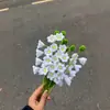 3.8 Haste Torcida Acabada Sino de Vento Flor Material Flor Artificial Tecida à Mão Decoração de Casa Ornamentos de Flor Falsa Presente Criativo