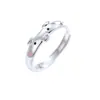 Anillo de Plata de Ley S925 Año del Cerdo del Zodiaco para Mujer Lindo Cerdo Diseño de Nicho Lujo Ligero Anillo Abierto Ajustable para Niña