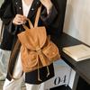 Bolso Retro de Gran Capacidad para Desplazamiento para Mujer 2024 Otoño e Invierno Nuevo Estilo Preppy Mochila Pequeña Escolar de Alta Gama Versátil