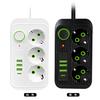 Cable de extensión con USB y Tipo-C enchufe europeo enchufe europeo enchufe europeo Venta caliente rusa