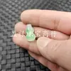 Flor Verde Flutuante Gourd com Furo Pingente de Jade Amarelo Vermelho Azul Verde Gourd Tridimensional Pulseira Colar Pingente de Conta de Buda Contas