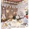 Set de Globos de Decoración para Cumpleaños de Niños y Niñas, Globos de Decoración Feliz Cumpleaños, Globos para 18º Cumpleaños