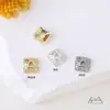 Suporte de Flor Banhado a Ouro 14K Conservador de Cor Tampa de Flor Espaçador Contas Suporte Pulseira Acessórios DIY Pulseira Colar Acessórios de Joias com Contas Material