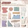 Paquete de Pegatinas Yanji Serie Detalles Faltantes Borde Láser Retro Pegatinas Decorativas DIY 15 Hojas en 6 Diseños
