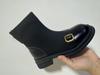 Botas Martin Elásticas Ajustadas Otoño 2025 para Mujer Nueva Moda Temperamento Botas Tipo Calcetín Tacones Altos Botas Británicas para Mujer