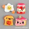 Accesorios DIY para Niños Accesorios para el Cabello de Resina DIY tipo Mermelada Pinzas para el Cabello Pasadores Juguetes de Comida Accesorios de Huevo Frito y Pan Venta al por Mayor