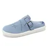 Calçados Masculinos de Verão Respiráveis de Tamanho Grande para Cruzamento de Fronteiras, Meia-Bota Heelless Meio Copo, Sandálias Slip-On Leves tipo Beanie para Homens 47