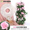 Colgante de pared violeta simulado para decoración de bodas y del hogar, enredadera de rosas colgante de techo, enredadera de flores falsas, decoración artificial de flores para el hogar