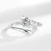 Transmisión en vivo venta caliente nuevo modelo anillo de huevo de paloma de brazo giratorio "Lágrimas de Pert", joyería de anillo con forma de huevo personalizada, moderna y a la moda