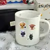 60 Animais Lanchinho Desenho Animado Personalizados Gatinho Adesivos Criativos DIY para Capas de Celular, Garrafas de Água e Decoração de Mala