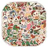 50 Pegatinas Navideñas Decorativas Más Vendidas Transfronterizas, Fundas para Teléfono Móvil, Cajas de Regalo, Pegatinas Decorativas para Cuaderno de Refrigerador, Tazas de Agua