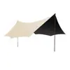 Toldo Transfronterizo para Uso en Exteriores, Tienda de Sombrilla Portátil para Acampar a Prueba de Lluvia con Pegamento Negro Recubierto de Plata, Ligero y Resistente a los Rayos UV