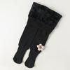 Nuevos leggings de invierno para bebé de terciopelo con forro sin costuras de terciopelo de visón, tejido trenzado compuesto, con pantimedias blancas integradas