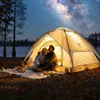 Tienda de campaña plegable para exteriores, portátil, para parques, equipo de acampada, para pasar la noche, resistente a la lluvia, engrosada, automática, para playa y interior.
