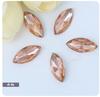 Amazon Transfronterizo Marcasas de Fondo Puntiagudo Chapadas en Plata, Calcomanías de Vidrio con Formas Especiales, Diamantes de Cristal, Accesorios de Joyería DIY