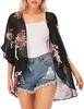 Comércio exterior Europa e Estados Unidos na primavera e no verão xale de praia estampado feminino blusa protetor solar XX0145