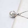 Colgante Baotou grande de plata S925 con forma de sombrero grande para mujer, colgante con incrustaciones de perlas de 13 a 16 mm, soporte vacío, accesorios de bricolaje 766
