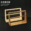 Acessórios para Animação e Jogos, Suporte de Exibição de Espada e Arma, Rack de Exibição de Madeira com 10 Compartimentos, Suporte 3D